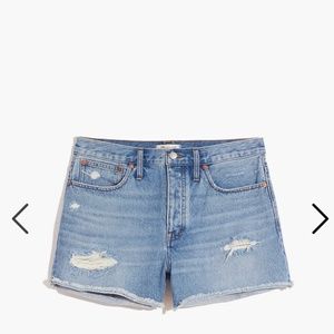 Madewell curvy relaxed denim shorts